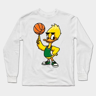 Duck Basketball Long Sleeve T-Shirt